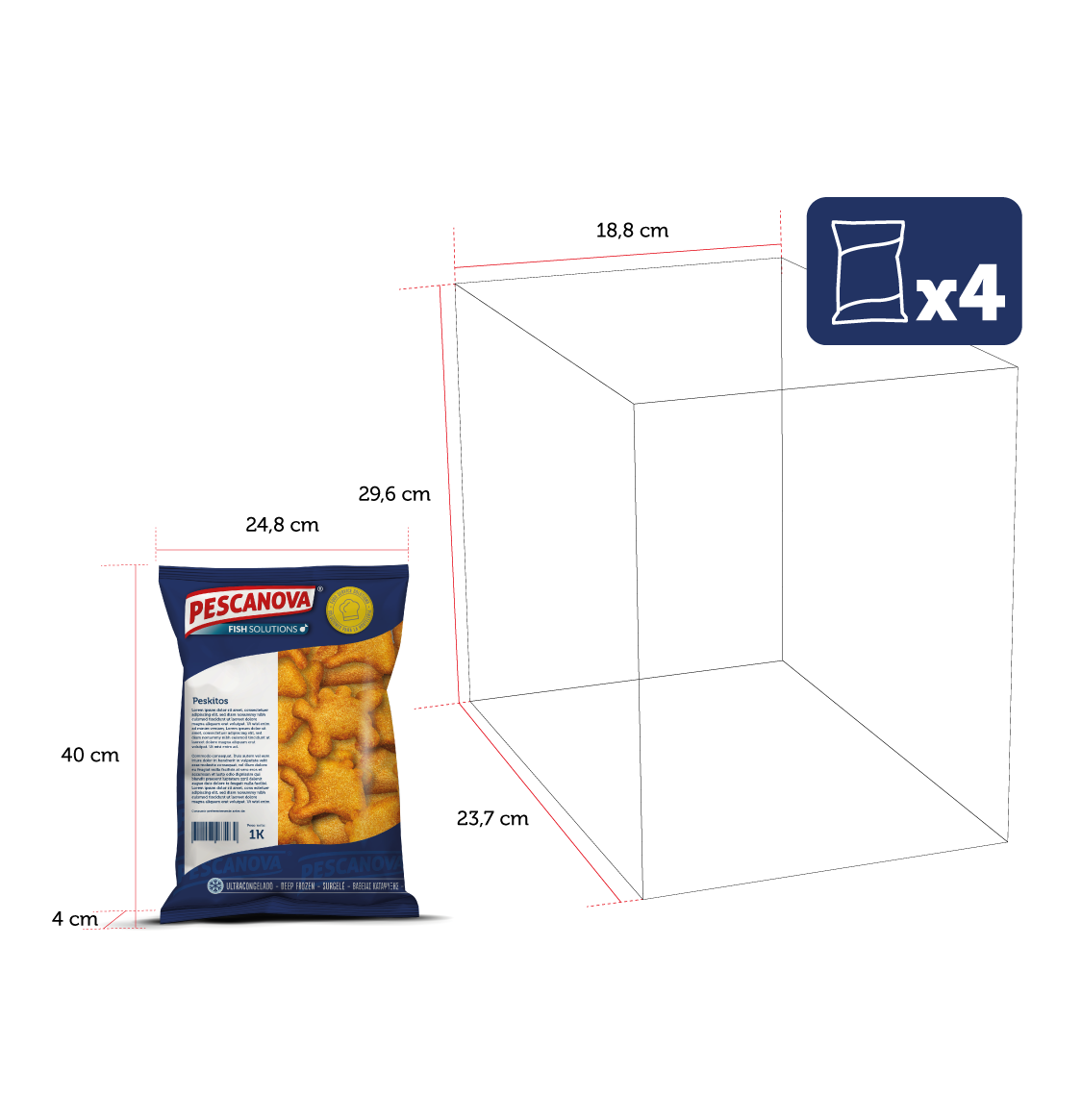 400437 Peskitos de merluza empanados 1Kg 4K
