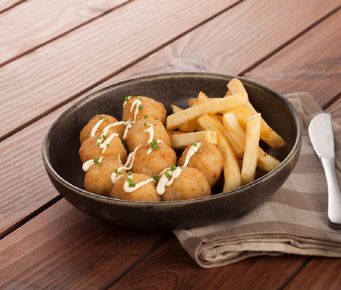 Albóndigas de merluza y pota fish solutions