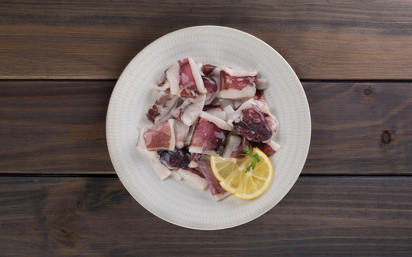 calamar indio troceado fish solutions para hosteleria