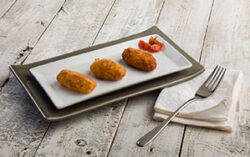 Foto receta de croquetas de gambon fish solutions para hosteleria