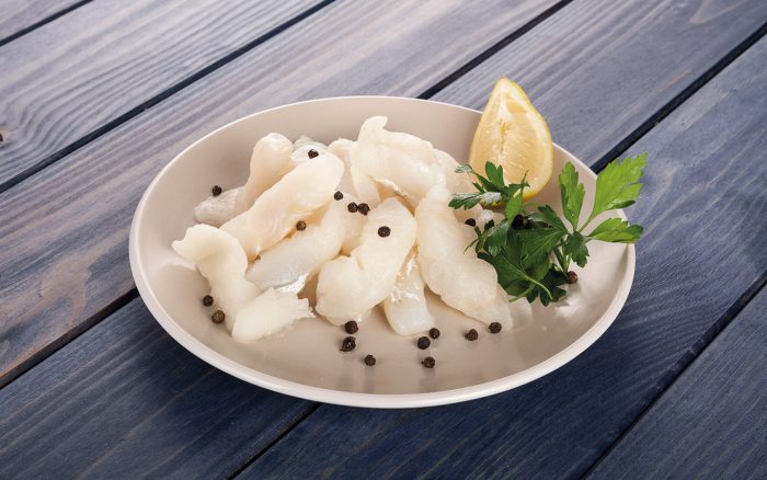 Migas de bacalao al punto de sal fish solutions para hosteleria