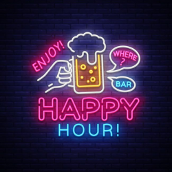 letrero happy hour como atraer clientes