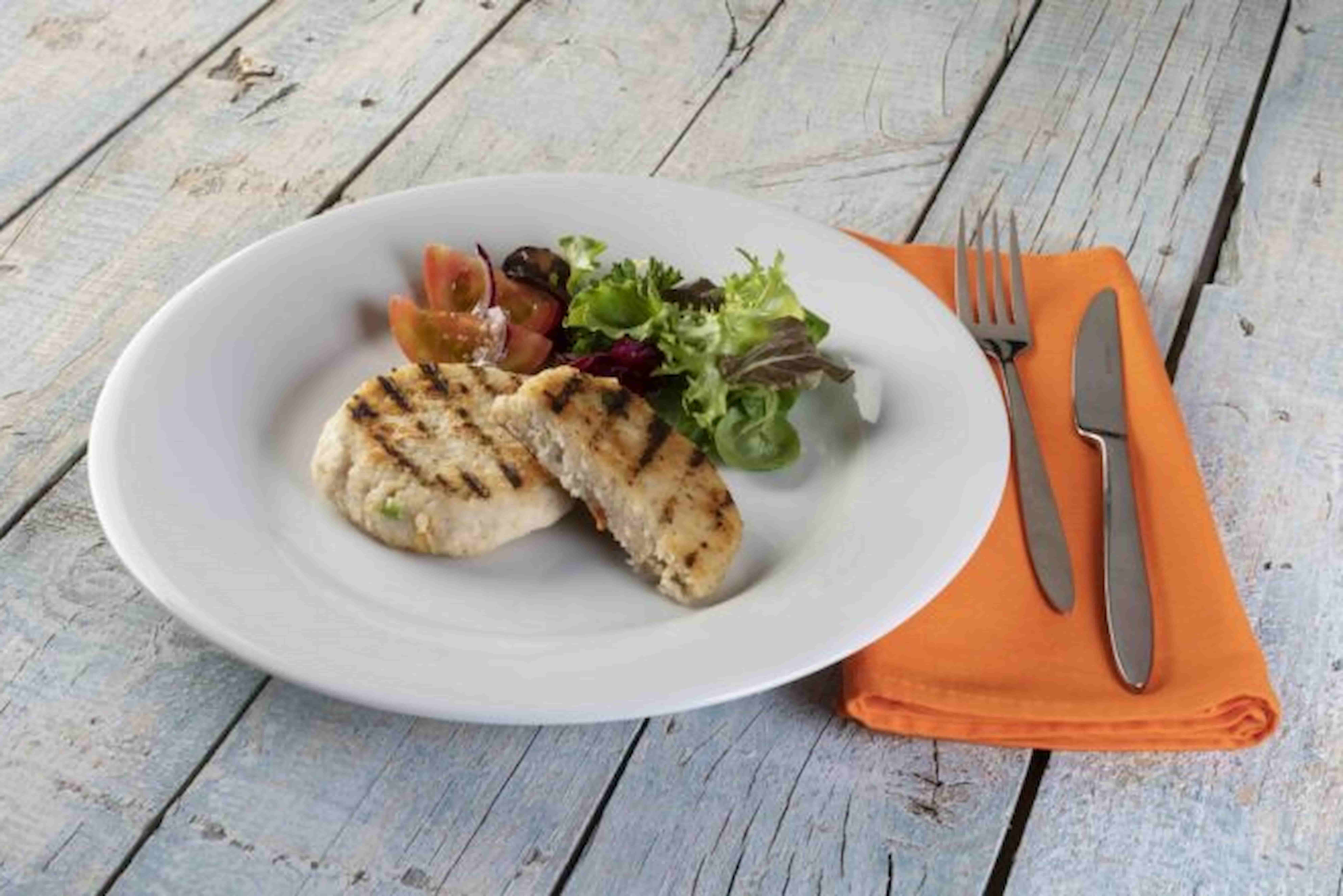 Foto formacion hamburguesas de pescado especiales fish solutions