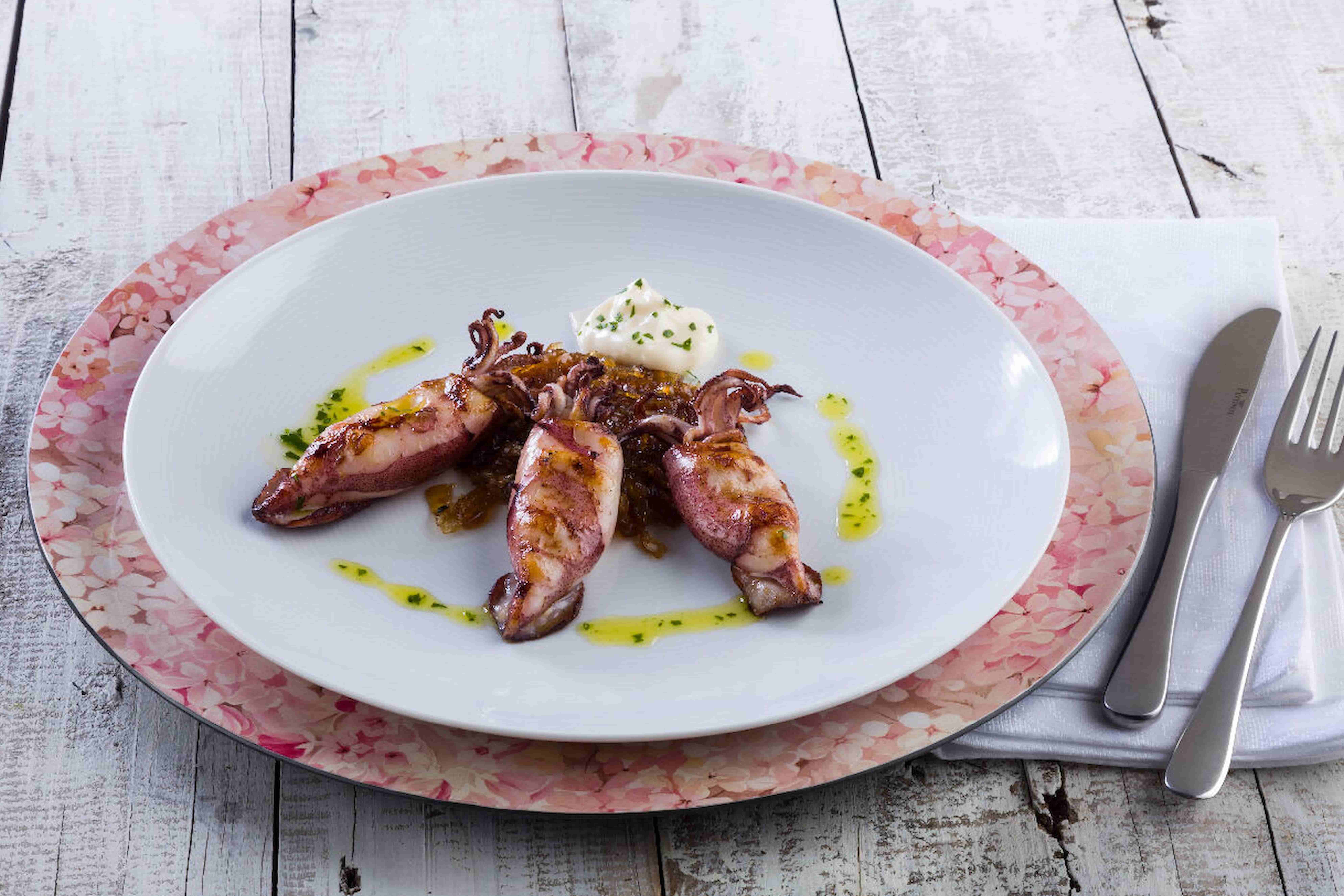 Foto receta de calamar a la plancha fish solutions