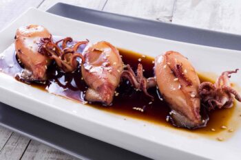 Foto receta calamar teriyaki fish solutions