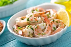 Langostino pelado ajo limón para hosteleria fish solutions
