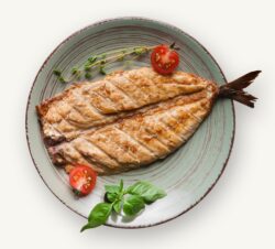 Foto formacion de pescado en mariposa a la brasa pescanova fish solutions